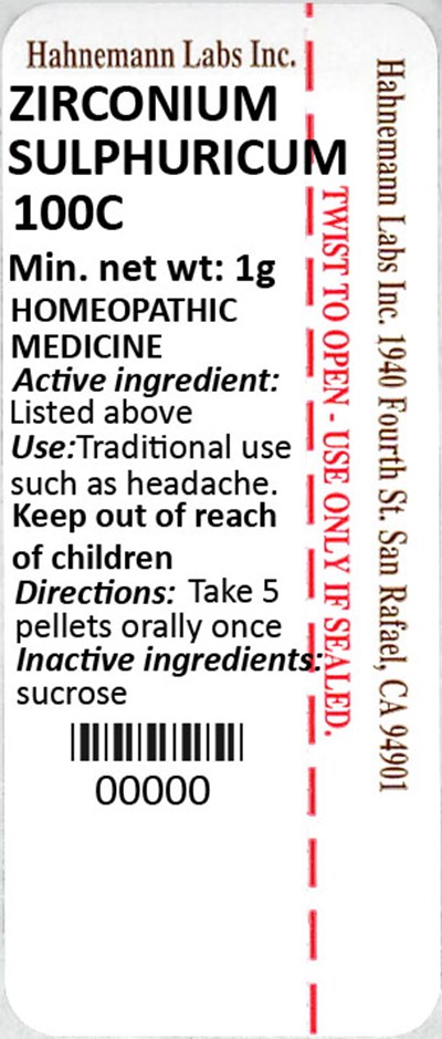 Zirconium Sulphuricum 100C 1g - Zirconium Sulphuricum 100C 1g